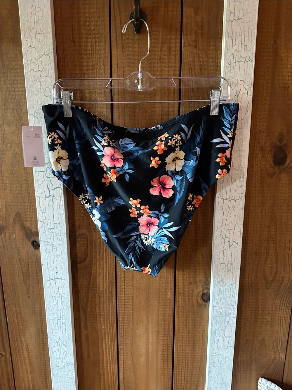 Blue Floral High-Waist Women’s 2 piece swim suit. (New)